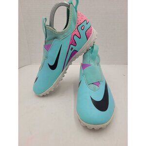 Nike Jr Mercurial Zoom Vapor 15 Academy Soccer Shoes Teal DJ5619-300 Girls 4.5Y